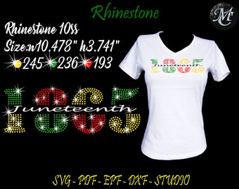 Juneteenth Rhinestone, Juneteenth Svg, Juneteenth Template, Rhinestone Template, Rhinestone Svg, 1865 Rhinestone, 1865 Svg, Blm Rhinestone