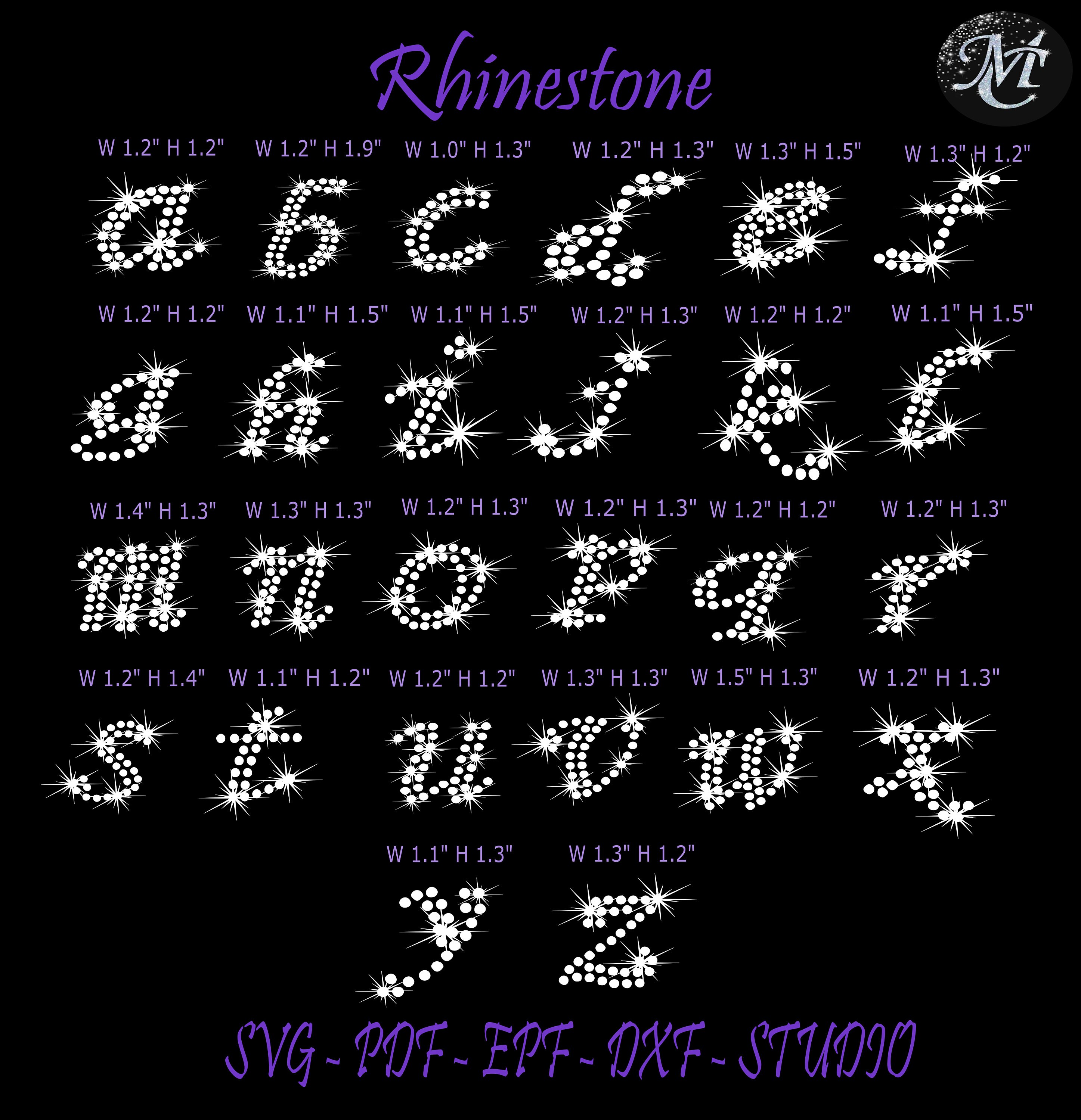 Rhinestone Alphabet Alphabet Svg Rhinestone Svg Alphabet - Etsy