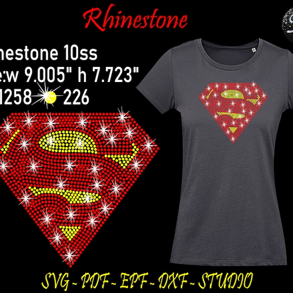 Superhero Rhinestone, Superhero Svg, Superhero Template, Rhinestone Svg, Rhinestone Template, Rhinestones, Superhero Shirt, Rhinestones