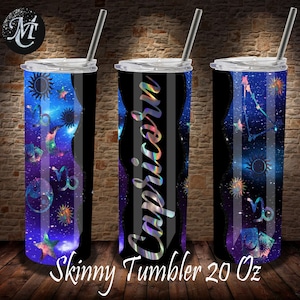 Steenbok Tumbler, Skinny Tumbler Wrap Svg, 20 Oz Skinny Tumbler, Sublimatie Sjabloon, Steenbok Sjabloon, Zodiac Tumbler, Steenbok Png