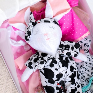 Rag doll/Stuffed heirloom doll/newborn gift/soft doll/organic linen doll/rag linen mouse