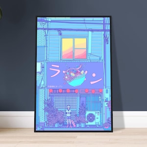Studio Ghibli Wall Art Japanese Retro Anime Poster 80s 90s Anime Wall Art Vintage Aesthetics Print Japan Art Home Bedroom Poster Decor Gift