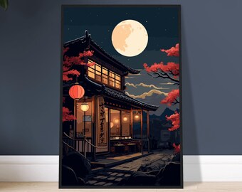 Studio Ghibli Anime Poster Ramen Restaurant Wall Art Japanese Anime Food Art Ramen Print Retro Japanese Print  Decor for Bedroom Home Gift