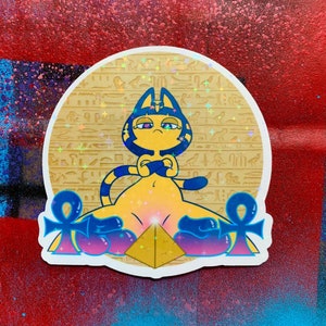 Ankha Sparkle Star Hologramm-Aufkleber