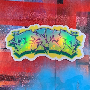 TRuST Large Holographic Graffiti Sticker 2