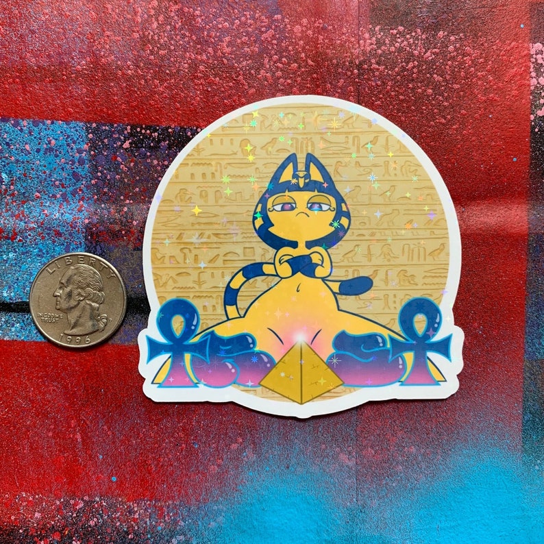 Ankha Sparkle Star Hologram Sticker - Etsy