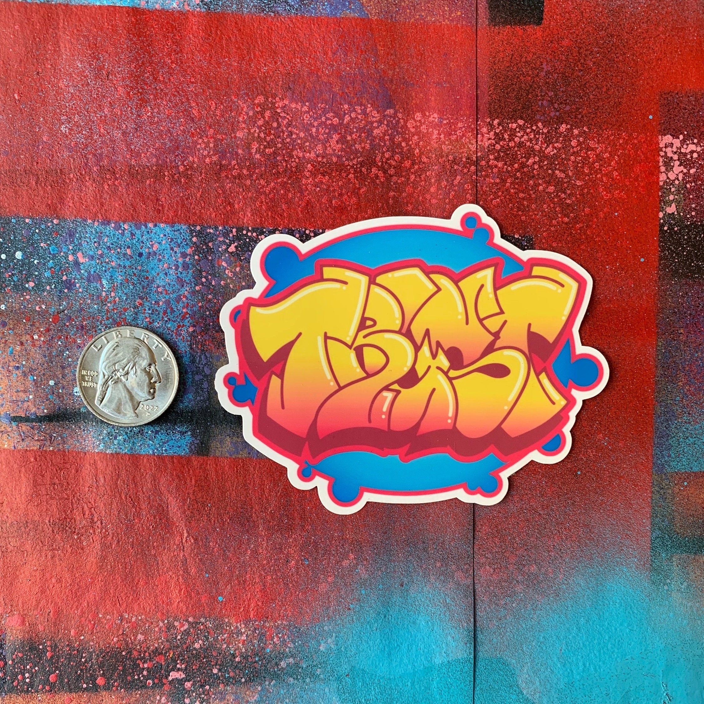 Trust Graffiti Sticker 3 - Etsy