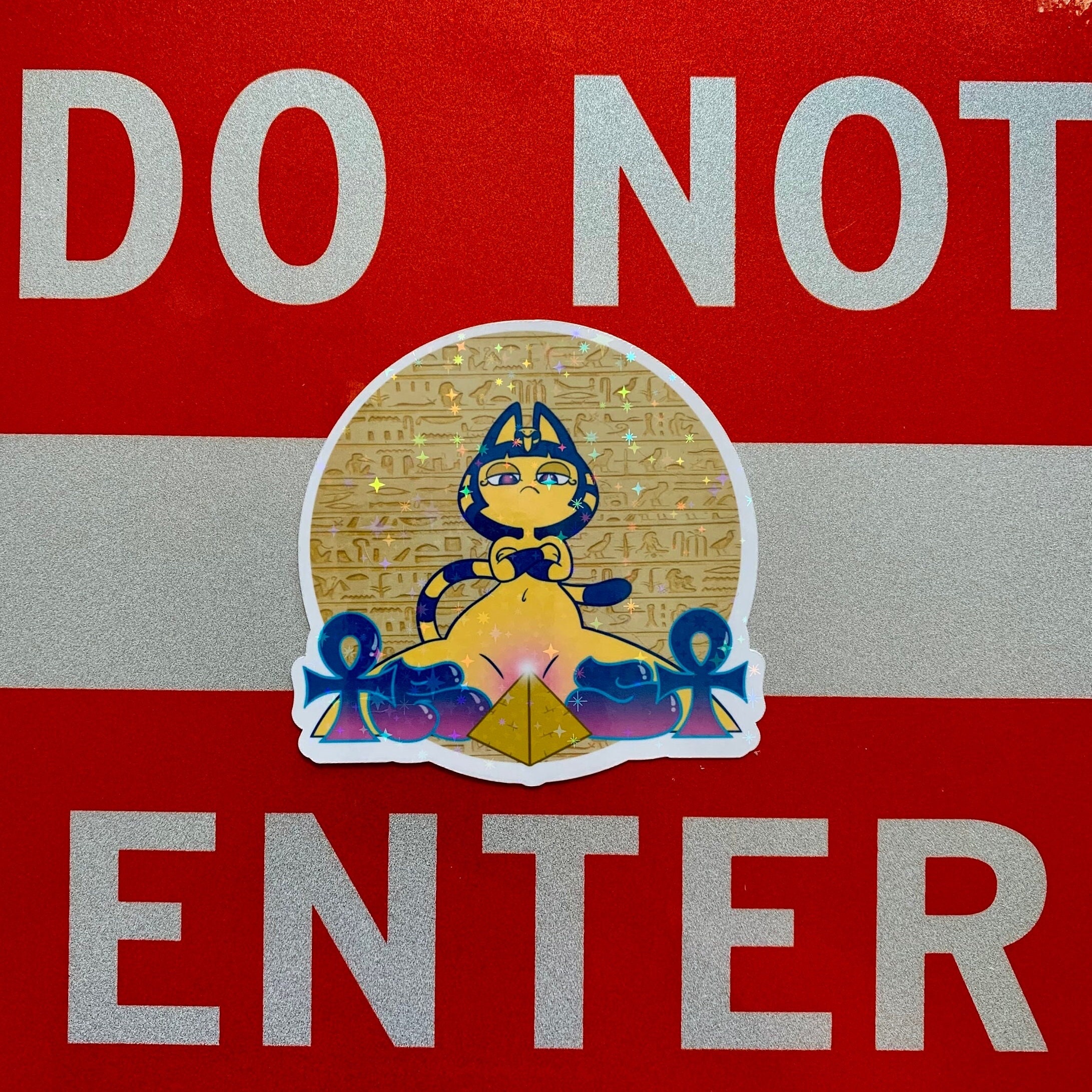Ankha Sparkle Star Hologram Sticker - Etsy