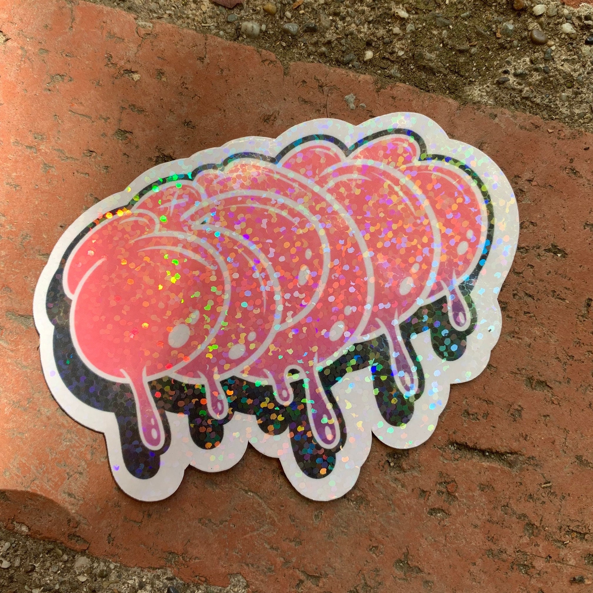Sticker Throwies Trust Pink Sparkle Throwie Sticker - Etsy