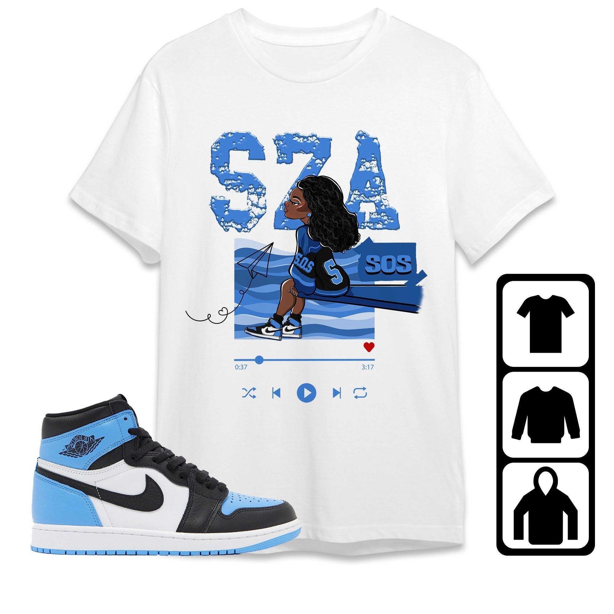 blue jordan shirt