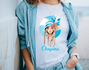 Chapin woman, Mujer Chapina, Guatemalan woman, guatemalan t-shirt, guatemala Chapina t-shirt.