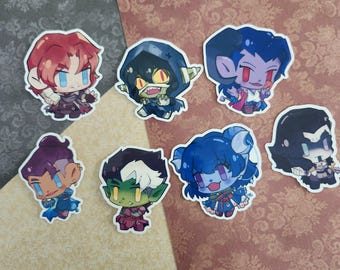 Pegatinas de Critical Role Mighty Nein