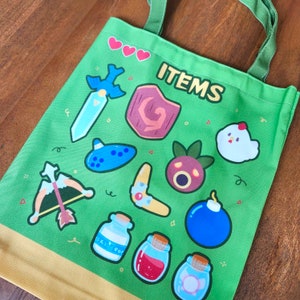 LoZ items tote bag