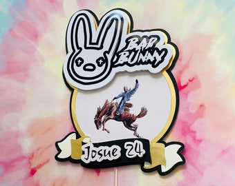 Bad Bunny New Album Cake Topper - Nadie sabe lo que va a pasar mañana -Bad Bunny Cake Topper