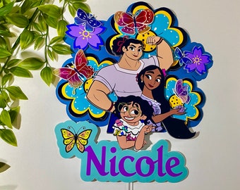 Encanto Cake Tooper - Cake topper-Birthday Cake topper - Encanto decorations - 3D Cake topper.