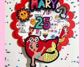 Mañana será bonito Cake topper- Karol g Cake Topper-
