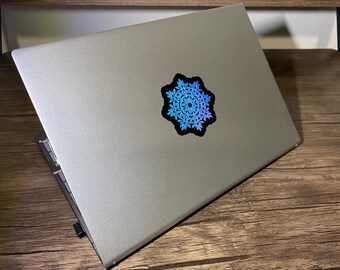 Mandala Vinyl Sticker - Mandala Decal- Laptop Sticker