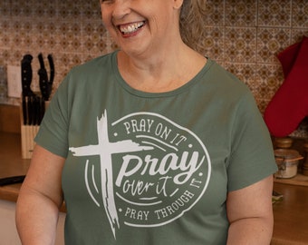 PRAY T-Shirt - 14 lebendige Farben, mehrere Größen - Modischer Glaubensausdruck