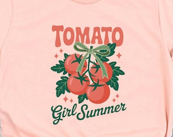 Tomato Girl Summer Shirt, Farmers Market T-Shirt, Fruit Sweatshirt, Gardening Sweater, Summer Vibes Tee, Italian Sweatshirt, Boho Shirt