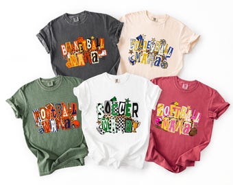 Sport Mama Shirt, Game Day Sweater, Matching Sport T-Shirt, Baseball Mama Sweatshirt, Softball Mama Tee, Comfort Colors T-Shirt