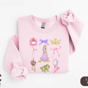 Disney Rapunzel Sweatshirt, Disney Tangled Shirt, Rapunzel Coquette Shirt, Chasing Dreams Shirt, Gift for Kids, Tangled Princess Shirt