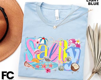 Salty Shirt, Beach Trip Tee, Summer T-Shirt, Ocean Babe Tee, Vacation Sweater, Coastal Summer Graphic Tee, Beach Vacation Sweatshirt