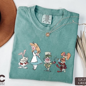 Disney Alice in Wonderland T-Shirt, Alice And Friends Comfort Colors Shirt, Princess Alice Cartoon Shirt, Disney Girls Trip Sweatshirt
