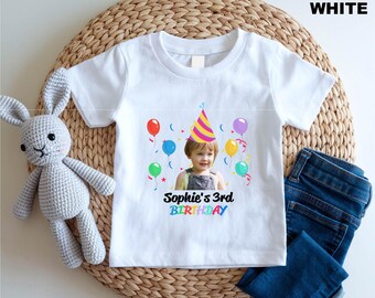 Custom Birthday Shirt, Personalized Photo Sweatshirt, Birthday Party Tee, Custom Photo Sweater, Personalized Birthday Group T-Shirt