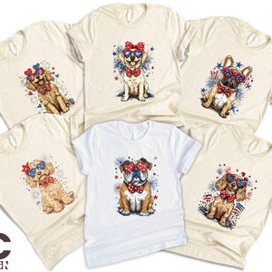 4th of July Dogs Shirt, Matching Family T-Shirt, Independence Day Tee, Patriotic Dog Sweatshirt, American Flag Sweater, USA Dogs Shirt