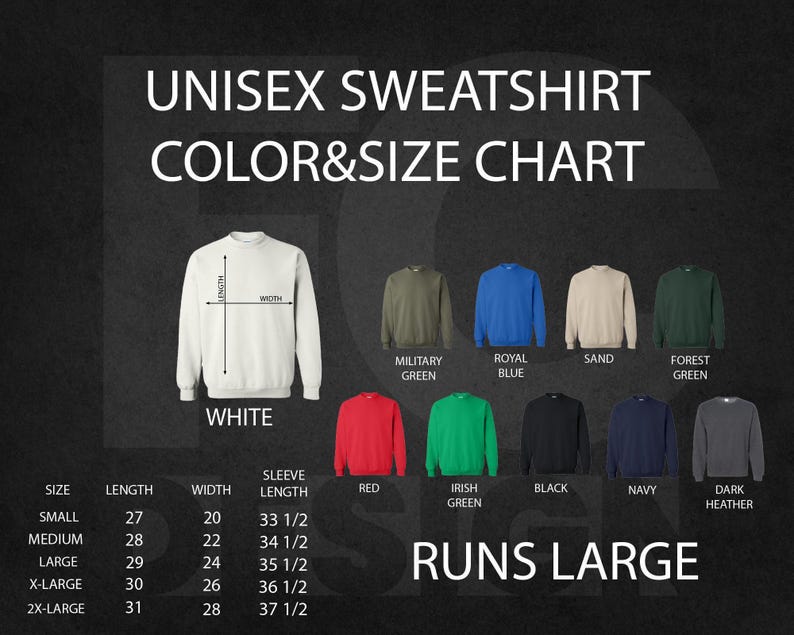 a black and white poster with a bunch of different colors