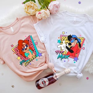 Disney Couple Shirt, Her Max And His Roxanne Sweatshirt, Disney Matching T-Shirt, Disneyland Sweatshirt, Father and Mother Gifts for Family