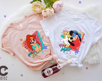 Disney Couple Shirt, Her Max And His Roxanne Sweatshirt, Disney Matching T-Shirt, Disneyland Sweatshirt, Father and Mother Gifts for Family