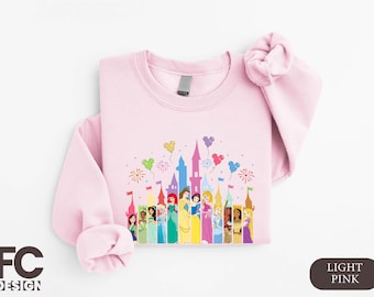 Disney Princess Castle Sweatshirt, Disney Vacation Shirt, Princess Girl Gift, Princess Castle Shirt, Disney Girls Trip Hoodie, Gift for Her