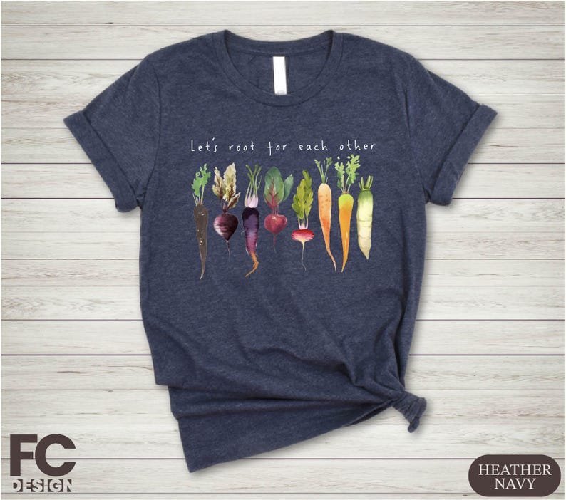 a t - shirt with a bunch of vegetables on it