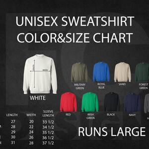 a black and white poster with a bunch of different colors