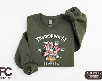 Disneyworld Florida Sweatshirt, Mickey and Friends Shirt, Disney Company Est 1971 Shirt, Disney Trip Shirt, Disney Family Vacation Shirt