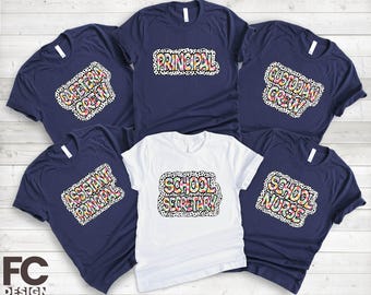 Dalmatian School Staff Shirts, School Office Squad Shirts, Principal Shirt, Secretary Tee, School Nurse Sweatshirt, Cafeteria Crew Shirt