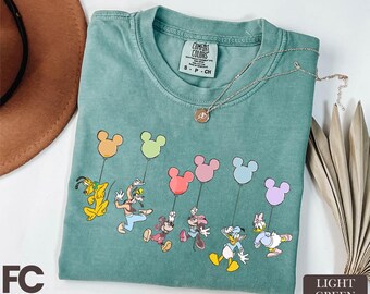 Retro Mickey and Friends Shirt, Disney Trip Tee, Mickey Mouse Sweatshirt, Family Vacation Sweater, Gift for Her, Comfort Colors T-Shirt