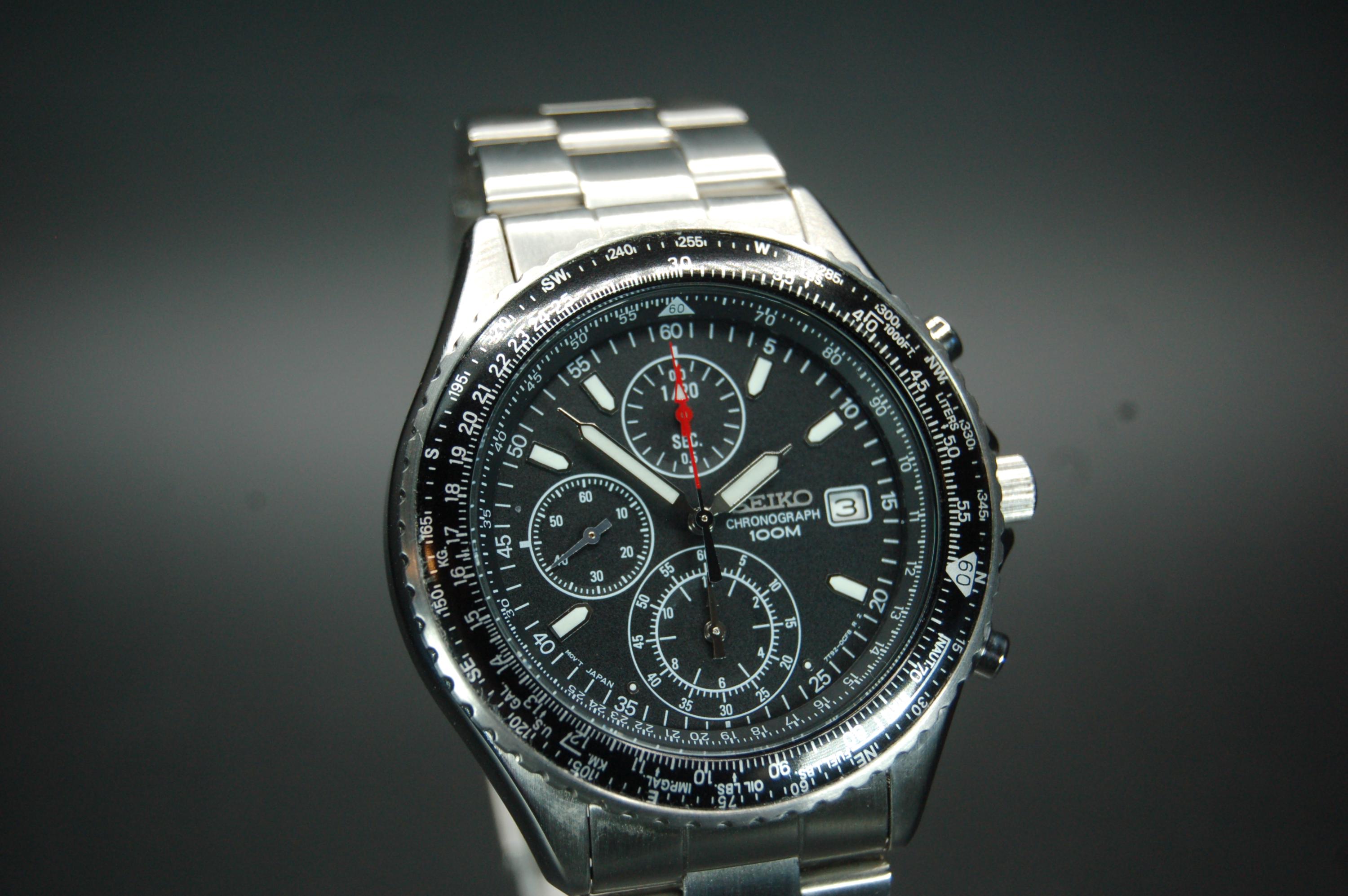 Vintage Seiko 7T92-0CF0 Pilot Flightmaster Quartz Vintage Seiko 7T92-0CF0 Pilot Flightmaster Quartz