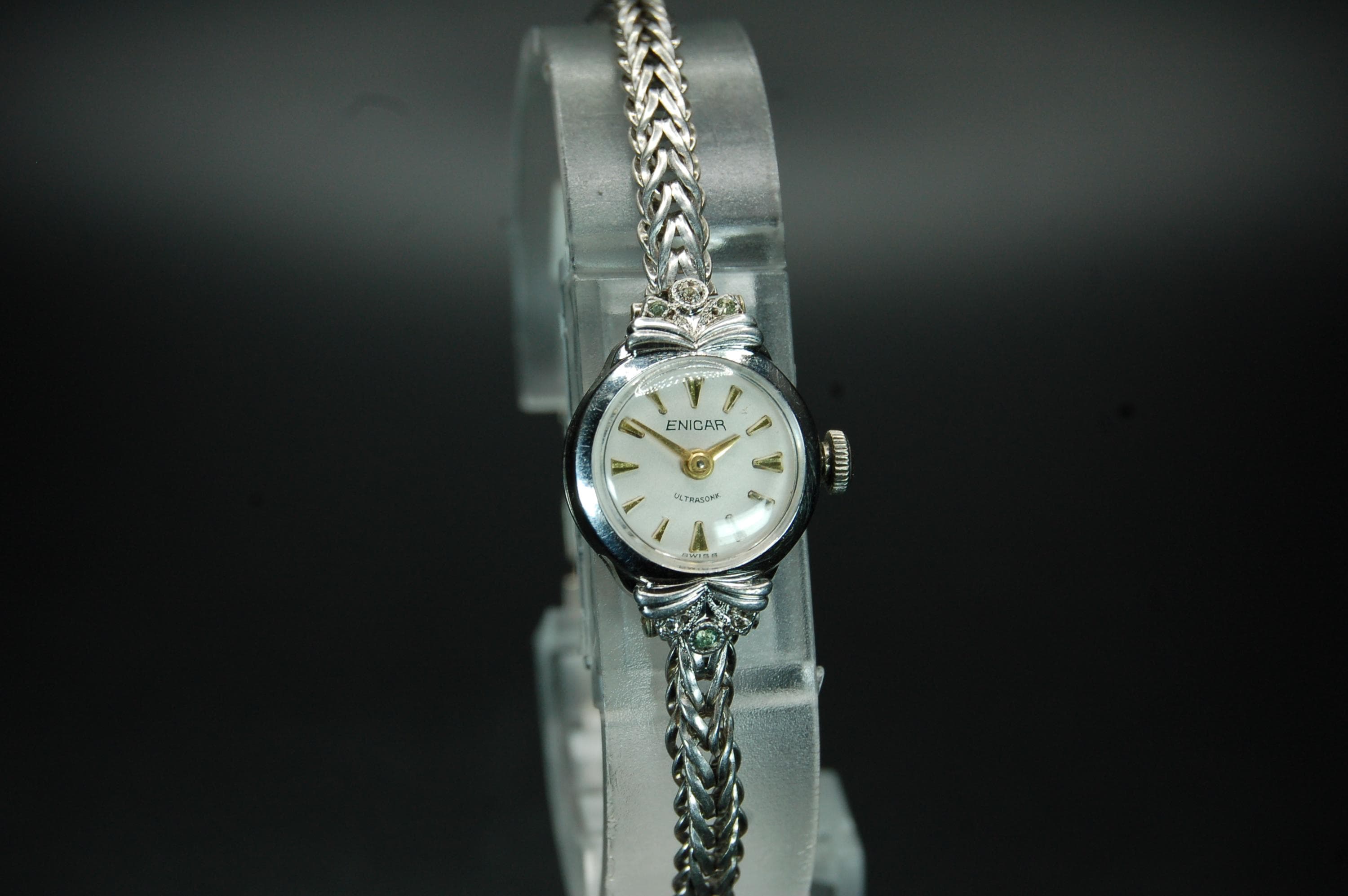 Gold enicar watch - Etsy 日本