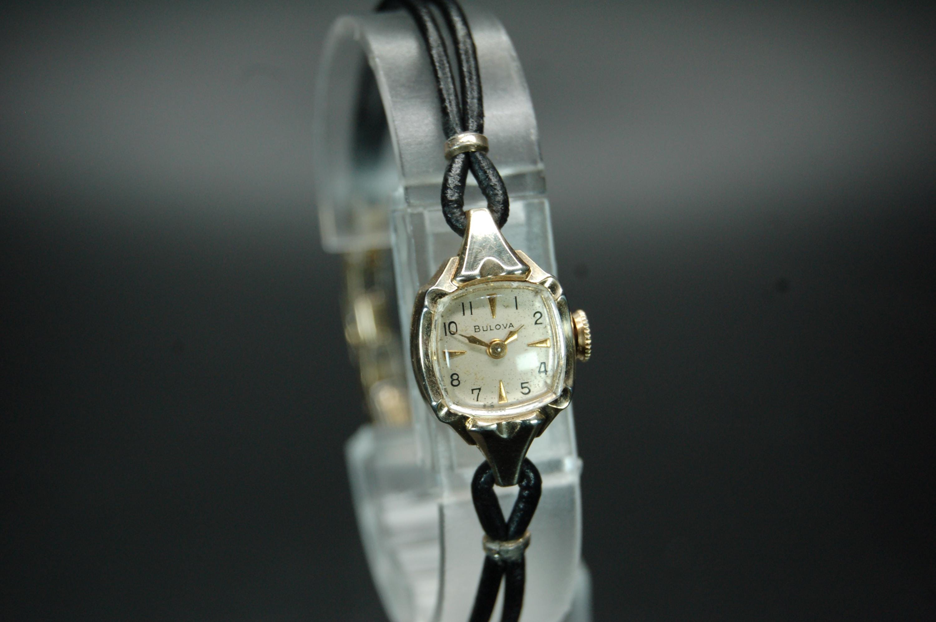 Works VTG BULOVA 1950\'s Mermaid Ladies watch Swiss Manual wind 21mm Fit 7in RARE 1950 main image 2