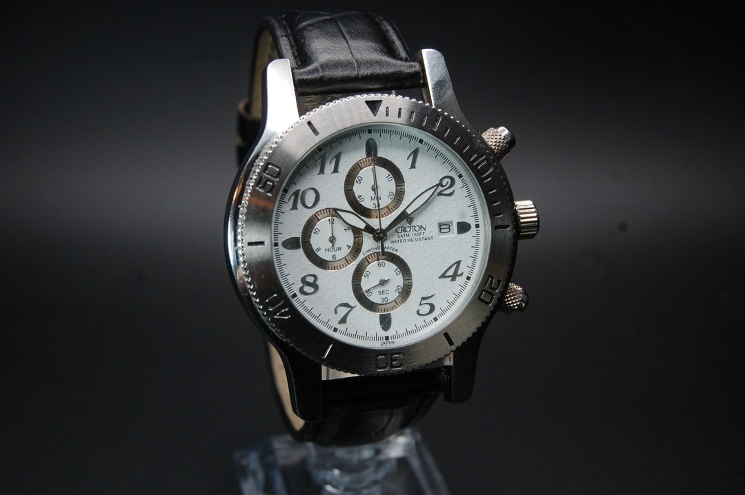 Chronograph Watch Croton Chronomaster Watch Price Vintage Croton - Main Image