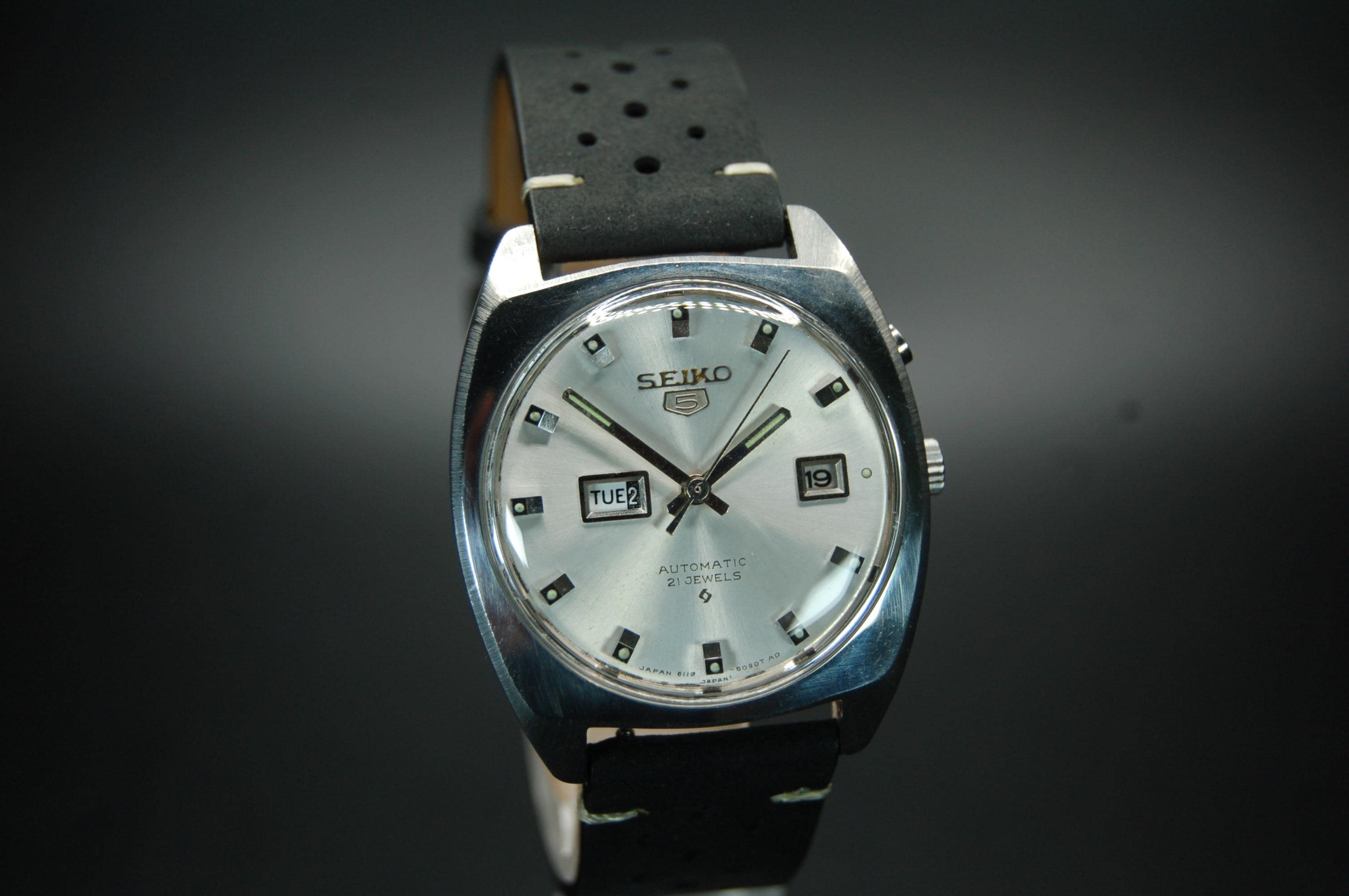 現状品★SEIKO5 21JEWELS 6119-7040T AD メンズ腕時計 JA-0446| セイコー ファイブ 6119-7040 アンティークダイヤル
