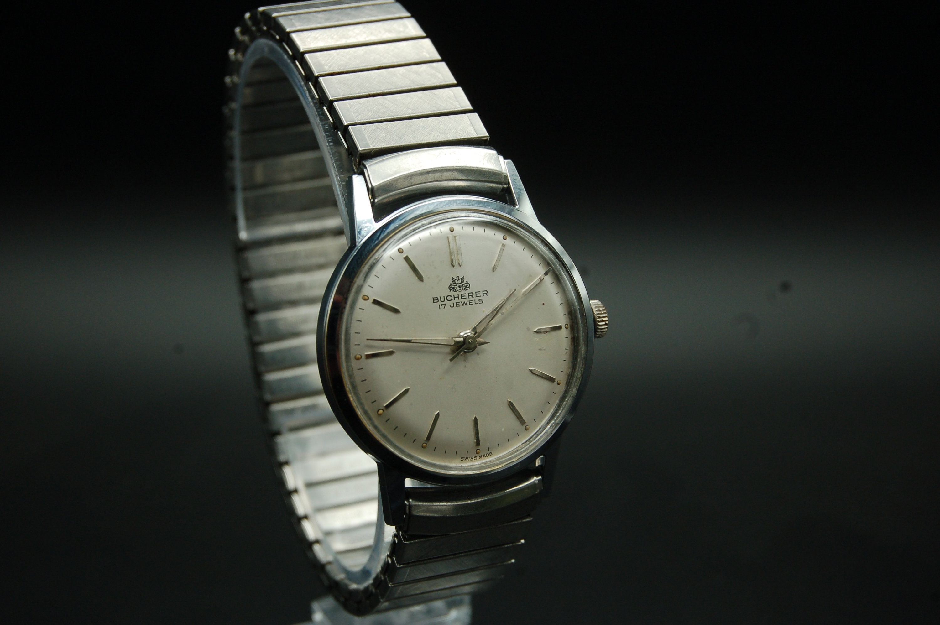 Reloj Bucherer vintage de cuerda manual de 17 j fabricado en Suiza Etsy Espana