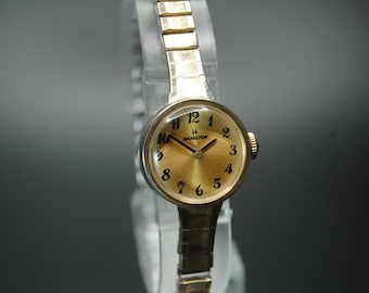 Vintage Elgin Womens Watch 16mm 10K Rolled Gold Plated Stretch Band Manual Wind Vintage Elgin Watch Women 15mm 10k Rolled Gold Stretch Band  main image 3