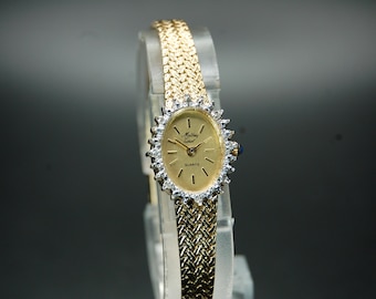 Vintage Ladies Tissot Quartz Diamond Cocktail Watch