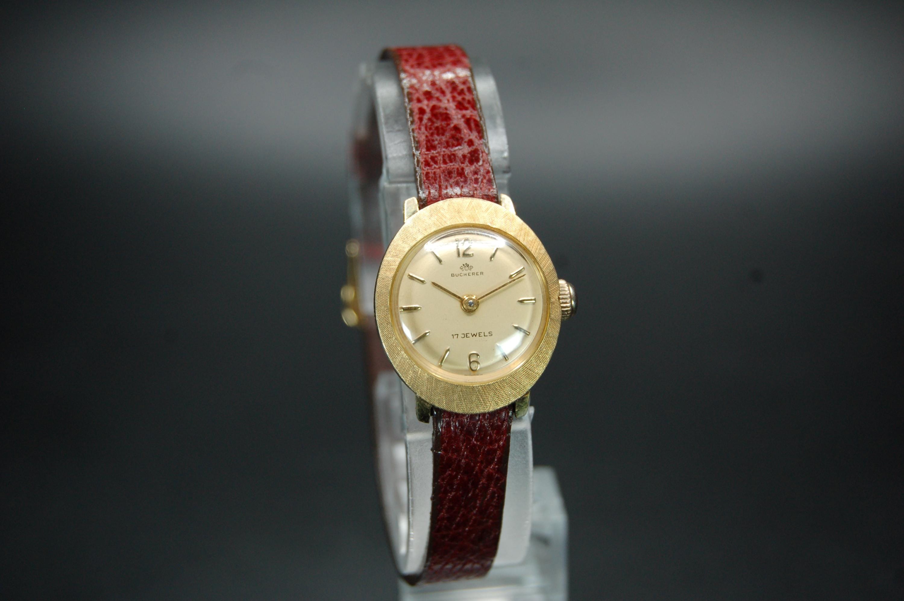 ITKJT34J6HDK BUCHERER ブヘラ ヴィンテージ 時計 980.523 GP QZ シャンパン文字盤 レディース ITKJT34J6HDK BUCHERER ブヘラ ヴィンテージ 時計 980.523 GP QZ
