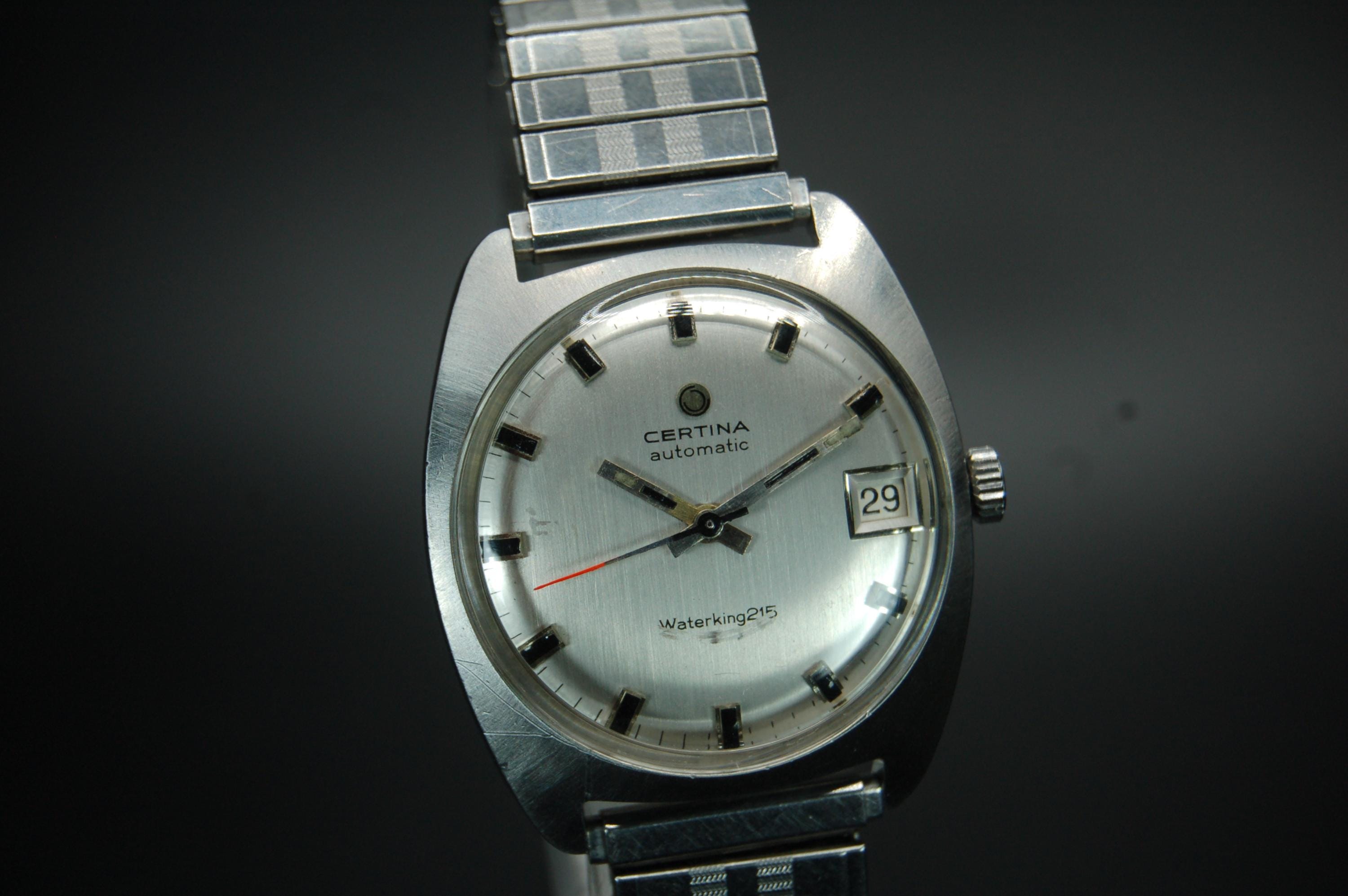 Reloj de vestir automático vintage Certina WaterKing215 bastante