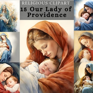 Clipart della Madonna, Vergine della Provvidenza, Santo Patrono di Porto Rico, Disegno di sublimazione della Santa Madre Maria, Amore materno