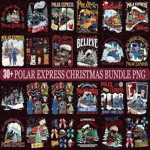 Polar Express Weihnachten PNG Clipart Bundle (digitaler Download)